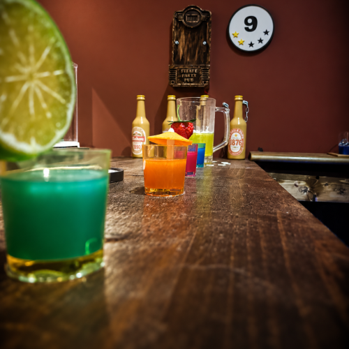 Bebidas del mostrador del Black Lake