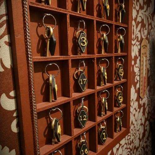 Cajetines de llaves de hotel vintage